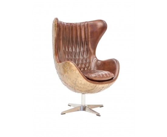 Swivel Space Leather Chair
