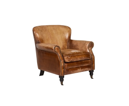 NORRISTOWN LEATHER ARMCHAIR